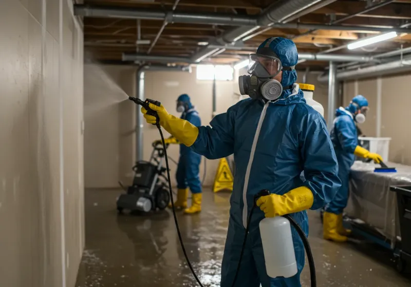 Basement Sanitization and Antimicrobial Treatment process in Prescott, AR