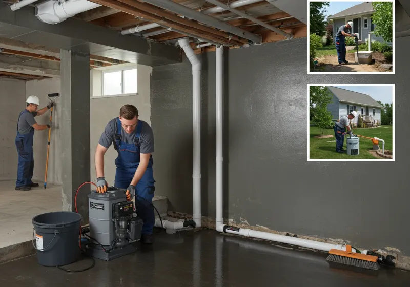 Basement Waterproofing and Flood Prevention process in Prescott, AR